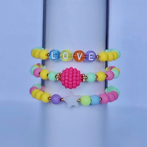 Rainbow Love Bracelets