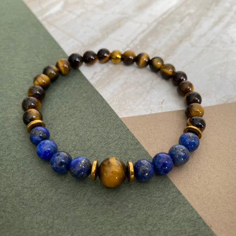 Lapis Lazuli / Tiger Eye Bracelets