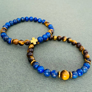 Lapis Lazuli / Tiger Eye Bracelets