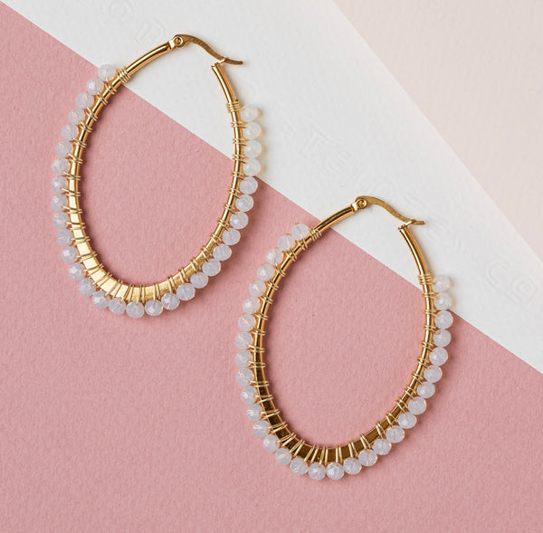 Oval Hoop Earrings