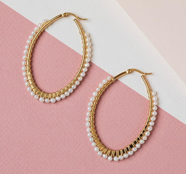 Oval Hoop Earrings