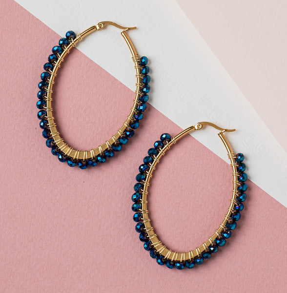 Oval Hoop Earrings