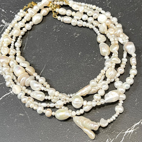 Mixed Pearl Necklaces